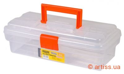 Фото скриня для інструментів з пластиковими замками 12" 305х150х100 мм mastertool 79-6025