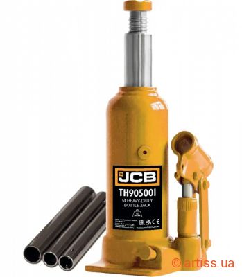 Фото домкрат пляшковий гідравлічний 5т jcb tools jcb-th905001