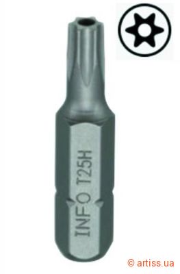Купити INFO 1/4" L30мм TORX T40H с отв. біта Фото біта 1/4" l30мм torx t40h с отв. info (9273040 i)
