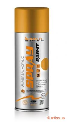 Фото фарба акрилова ral 1003 жовта глянець 400мл mvl (mv1003)