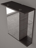 Шкаф-зеркало Fancy Marble ШЗ-8В 58 см (Венге)