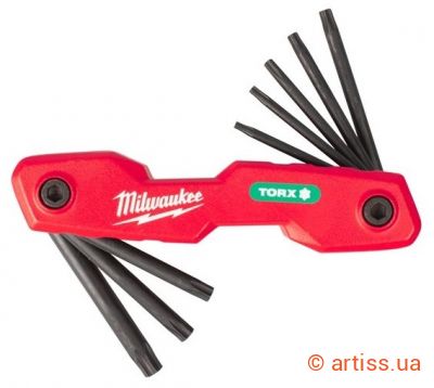 Фото набір шестигранних ключів torx t9 - t40 8 од. milwaukee (4932480979)