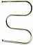 1) - Фото полотенцесушитель змеевик 25 500 х 400 (нерж)