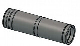 Труба-удлинитель утепленная L=0,5-1 м стенка 0,5 мм (нерж/нерж)