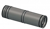 Труба-удлинитель утепленная L=0,5-1 м стенка 1 мм (нерж/оц)