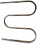 2) - Фото полотенцесушитель змеевик 30 600 х 600 (нерж) с полкой
