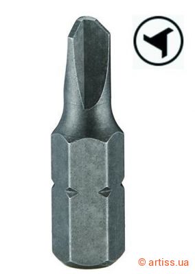 Купити Force 1/4" L25мм Tri-Wing № 1 біта Фото біта 1/4" l25мм 3-х сторонній шліц tri-wing № 1 force (122s2501)