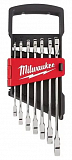 Набір накидних ключів Milwaukee 8-17 мм з тріскачкою 7 од.(4932464993)