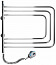 4) - Фото полотенцесушитель электрический navin веер 600 х 600 (терморегулятор) нерж