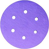 Шліфувальний круг на липучці Ø 150мм P80 6 отворів Ceramic WorkMan (54391)