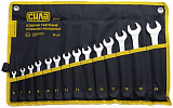 Набір ключів комбінованих 6-24 мм 14 од. (холодний штамп DIN3113) Сила (201147)
