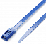 2) - Фото стяжка нейлонова кабельна з низьким профілем замку 8x400 синя apro (ctlc-10424)