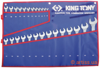Фото набір ключів комбінованих king tony 6-32 мм 22 од. (1222mrn)