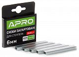 Скоби загартовані для степлеру 6*11,3*0,7mm (1000 шт) Apro (680145)