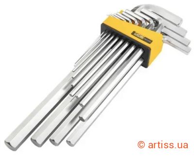 Фото haбіp г-подіб. ключів hex 13 од. (2-19 мм) в чохлі jcb tools (jcb-5137xl)