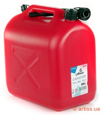 Фото каністра пластикова 20л hdpe з лійкою atelie 951653