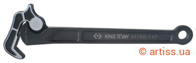 Фото ключ трубний 8" king tony (12-28мм) l=213мм (3616s-08p)