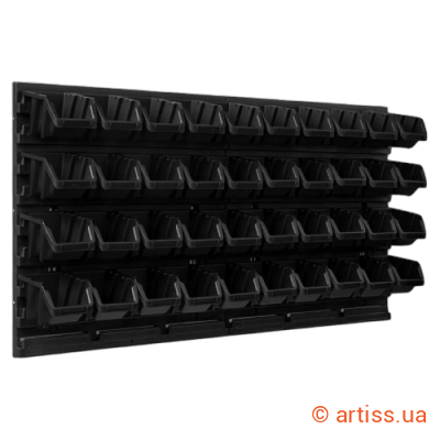 Фото настінна панель 78х39см з 40 контейнерами kistenberg mix594