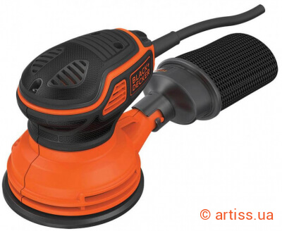 Придбати Black+Decker KA199-QS шліфмашинка ексцентрикова Фото эксцентриковая шлифмашина black&decker ka199-qs