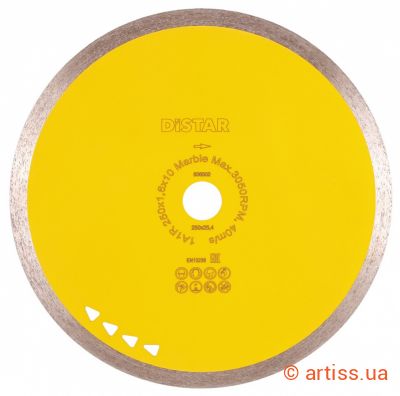 Фото круг алмазний відрізний 1a1r 250 marble distar 11120053019