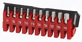 Haбіp біт 1/4" L25мм TORX T7H-T-40H з отв. 10 oд. Force (21012T)