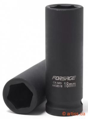 Фото ударна глибока торцева головка 6-гранна 11 мм 1/2" forsage (f-4458511)