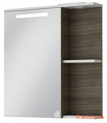 Фото шкаф-зеркало ювента софия нова сншнз-75 grey-brown