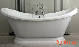 Фото ванна aquastream denver 185x80x84 на подиуме с аэромассажем