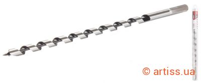 Фото свердло по дереву спіральне ø 12 мм l600 мм з шестигранним хвостовиком granite (2-02-126)