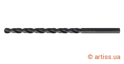 Фото свердло подовжене 1 мм спіральне hss din 340 zebra wurth (0624200100)