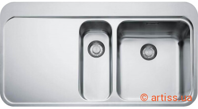 Фото кухонная мойка franke sinos snx 251 polish (левая)