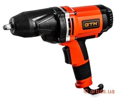 Купити GTM 1/2" 550 Нм 2300 об/хв 3400 уд/хв гайковерт Фото гайкокрут ударний мережевий 1/2" 550 нм 2300 об/хв 3400 уд/хв gtm (iw550/950)