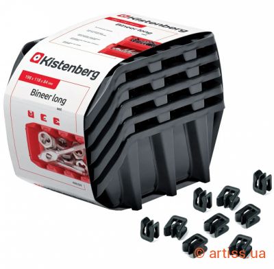 Фото набір контейнерів 5шт 198x118x84мм та 16 з'єднувачів kistenberg kbils20-s411