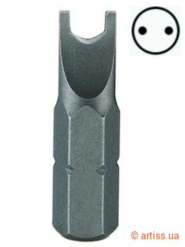 Купити Force 1/4" L25мм Spanner (вилка) №10 біта Фото біта 1/4" l25мм spanner (вилка) №10 force (123s2510)