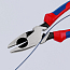5) - Фото пасатижі електромонтера "lineman's pliers" зі страхувальним кріпленням knipex l=240 мм (09 12 240 т)