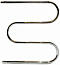 1) - Фото полотенцесушитель змеевик 30 600 х 600 (нерж) с полкой