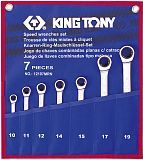 Набір ключів комбінованих з тріскачкою King Tony 10-19 мм 7 од. (12107MRN)