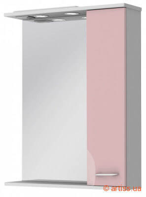 Фото зеркало ювента франческа фшнз2-65 розовый (правое)