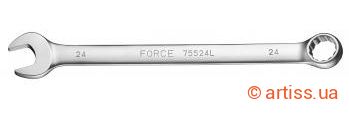 Фото ключ рожково - накидний подовжений 9 мм l=160 мм force (75509l)