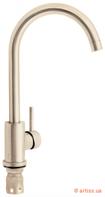 Фото змішувач для кухні lidz aria 015f (k35) ldari015fnks21689 nickel