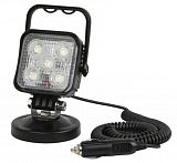 Прожектор поворотний переносний 15W LED 900 Лм Groz LED-630 (55034)