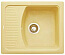 1) - Фото кухонная мойка granitika cube bevel (бежевая)