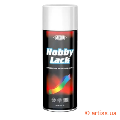 Фото аерозольний акриловий грунт білий 400мл hobby lack mixon hl30