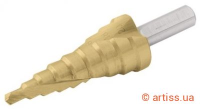 Фото свердло по металу ступеневе ø 4.0-20.0 мм (4,6,8,10,12,14,16,18,20 мм) granite (6-00-420)