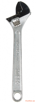 Фото ключ розвідний 10" ingco (0-30мм) l=250мм (hadw131102)