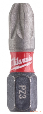Купити Milwaukee Shockwave 1/4" L25мм PZ3 (2шт) біта Фото біта milwaukee shockwave 1/4" l25мм pz3 (2шт) (4932430868)