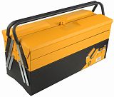 Скриня для інструментів металева 495×200×290 мм 3 яруси/5 відділень Tolsen 80212