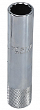 Головка свічкова довга Toptul 3/8" 14 мм 12-ти гранна (BSBA1214S)