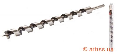 Фото свердло по дереву спіральне ø 35 мм l460 мм з шестигранним хвостовиком granite (2-02-354)