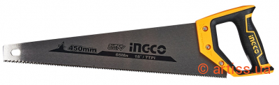 Фото ножівка по дереву ingco l=450 мм super select (hhas15450)
